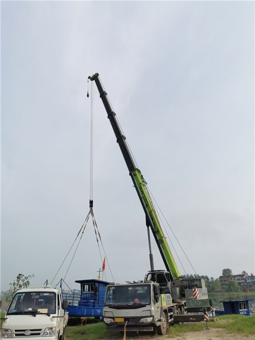 丰林县桥梁建设吊装案例